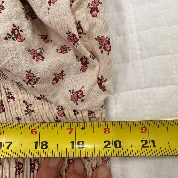 Neuflora Brookfield Dress Puff Sleeve Smocked Bodice Floral Midi | Size S - Picture 9 of 11